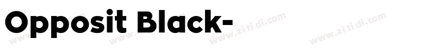 Opposit Black字体转换